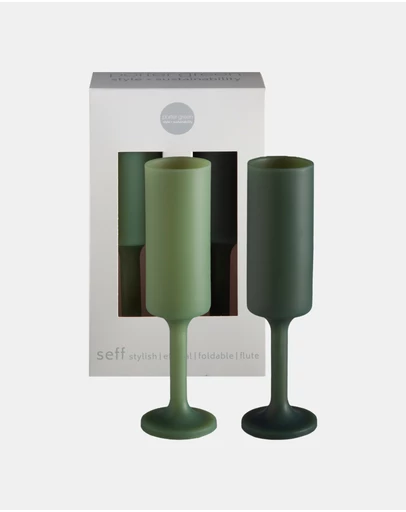 porter green - seff | silicone unbreakable champagne flutes