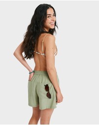 Roxy - Womens Lekeitio Bay II Elastic Waist Shorts