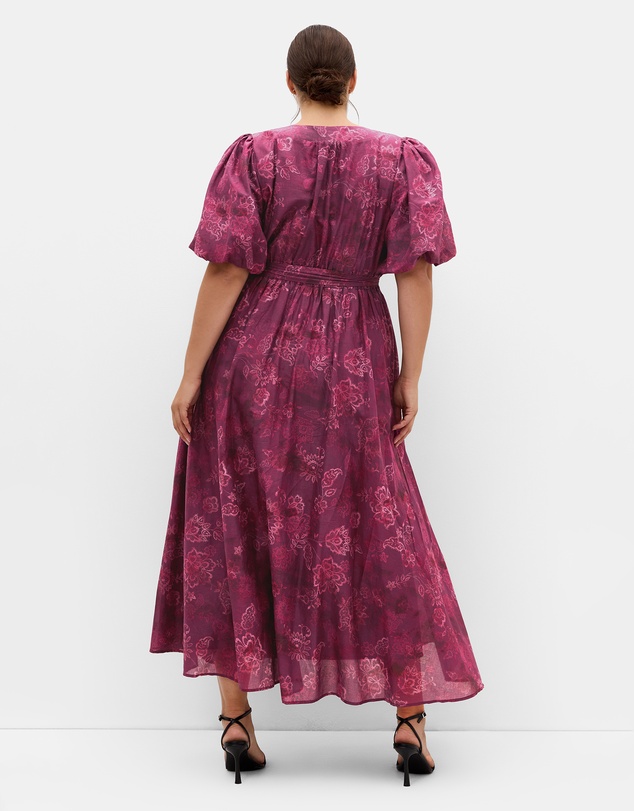 City Chic - Eternal Love Lace Print Maxi Dress