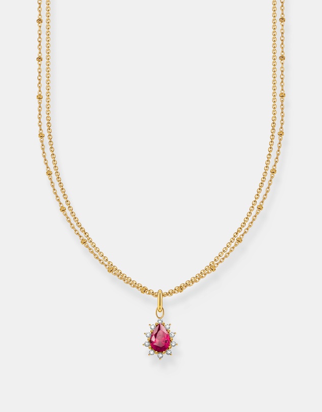 THOMAS SABO - Vintage Romance double-row necklace with pendant