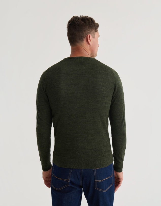 Oxford - Crew Neck Pure Wool Pullover