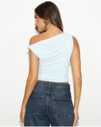 Dazie - Cherie Mesh Asymmetric Top