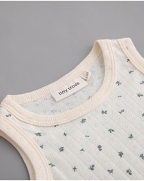 Tiny Trove - Luca Cotton Rib Pointelle Bodysuit - Babies