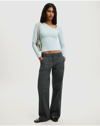 Cotton On - Hold Me Asymmetric Long Sleeve Top
