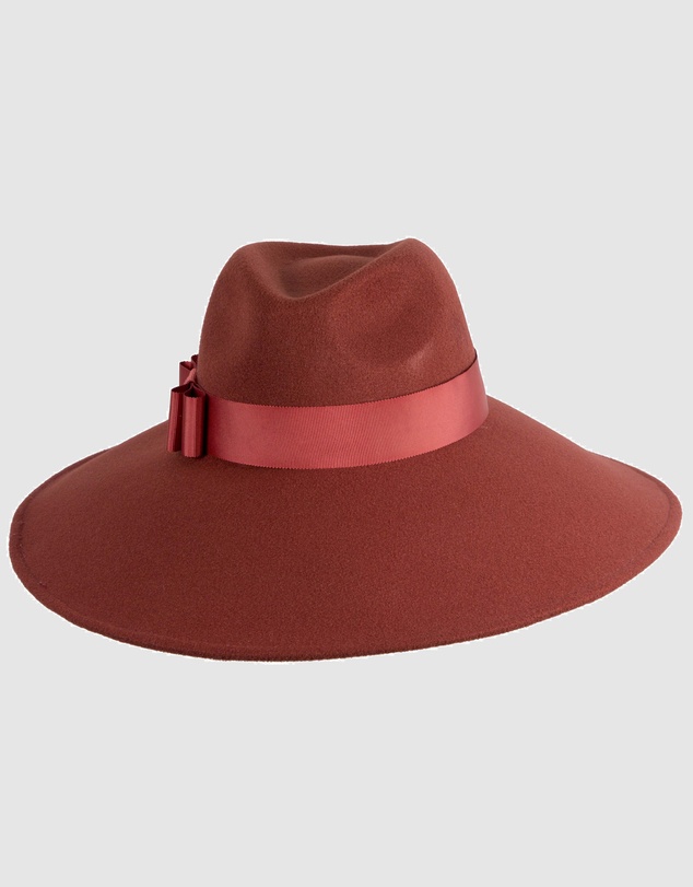 Max Alexander - Wide Brim Rust Winter Hat