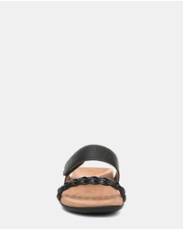 Vionic - Jeanne Slide - Black Leather