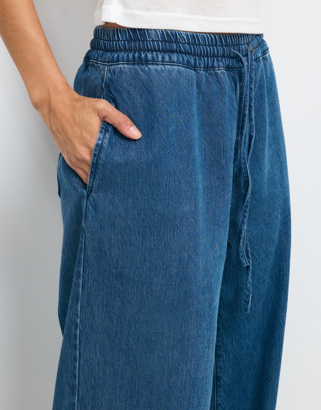 AERE - Soft Denim Twill Elasticated Pants