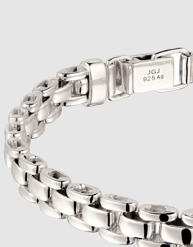 Kuzzoi - Chunky Box Chain Bracelet in 925 Silver