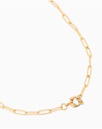 Lovisa - Waterproof Gold Plated Stainless Steel Fine Link Dainty Clasp Necklace