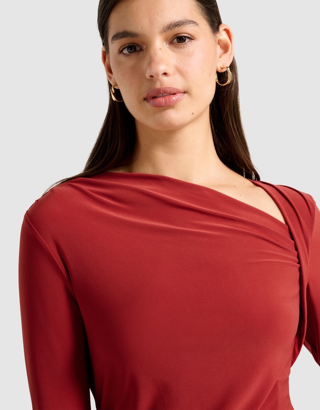 Forever New - Roma Asymmetrical Neck Top