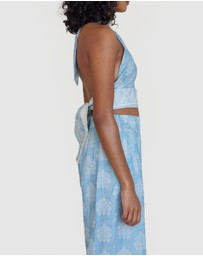 Amelius - Anjali Linen Halter Top