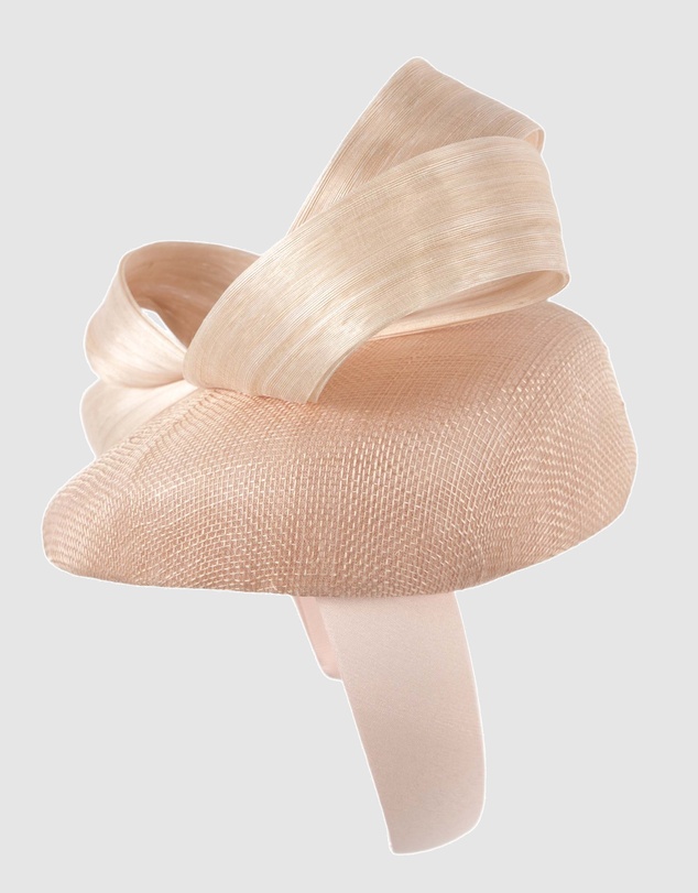 Max Alexander - Blush Pillbox Racing Fascinator