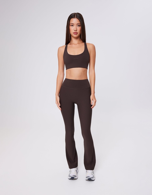 Upstate - Air Sculpt Strappy Crop - Espresso