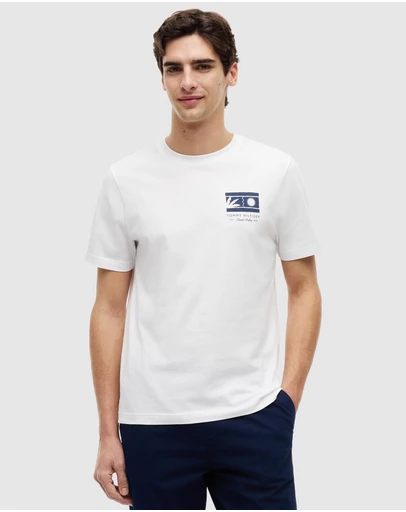 Tommy Hilfiger - Logo Graphic Jersey Crew Neck T-Shirt