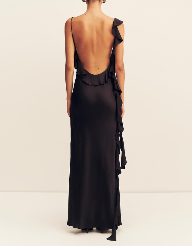 Shona Joy - Agnes Ruffle Slip Maxi Dress