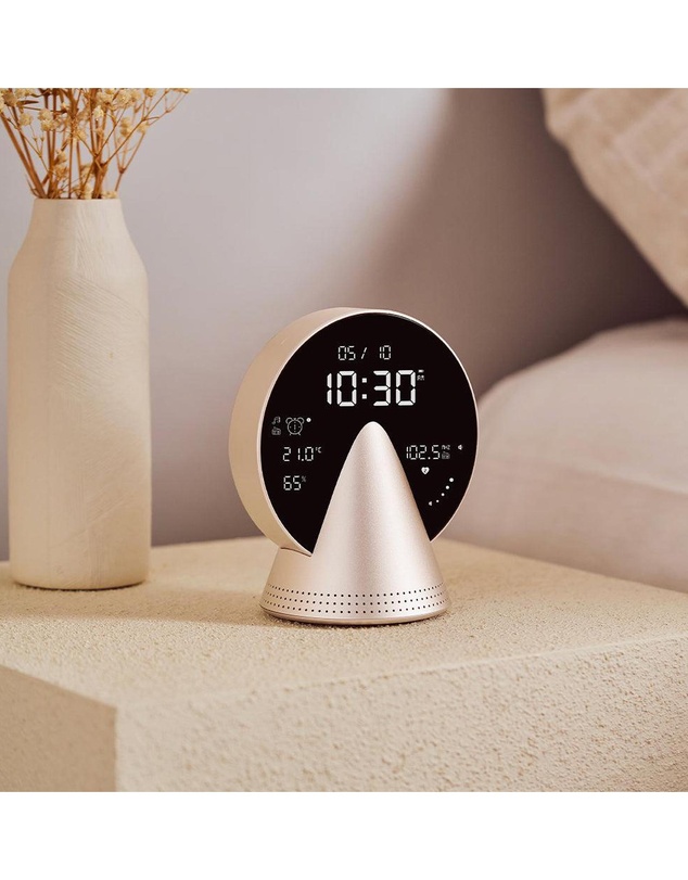 Lexon - Lexon Conic Radio Alarm Clock With Fm & Built-In Bluetooth Speaker - Gold