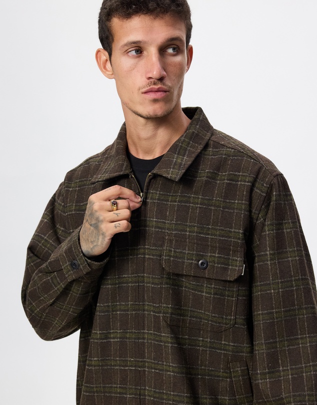S Double - LS Zip Thru Overshirt