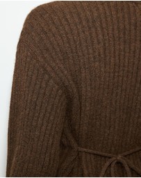 Dazie - Last Call Cinched Knit Cardigan