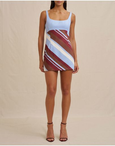 Brown Blue Ivory