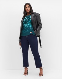 City Chic - Braylin Sequin Jumper