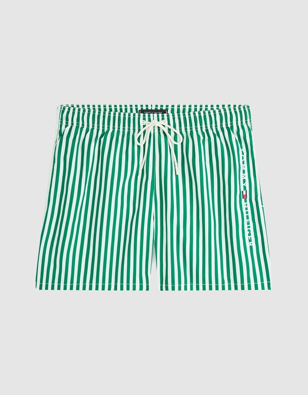 Tommy Hilfiger - Medium Drawstring Print Swim Shorts