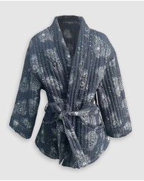 Banabae - Quilted House Coat - Luminescent Floral