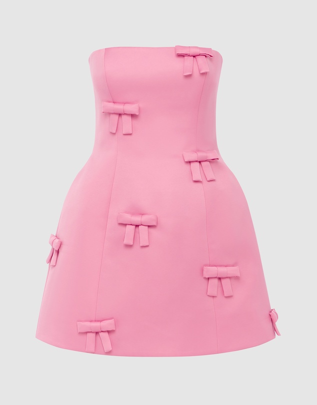 LEO LIN - Roselle Bow Mini Dress