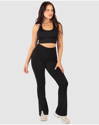 B Free Intimate Apparel - Mesh Racer Long Line Sports Bra (B-C-D-DD-E) Cup