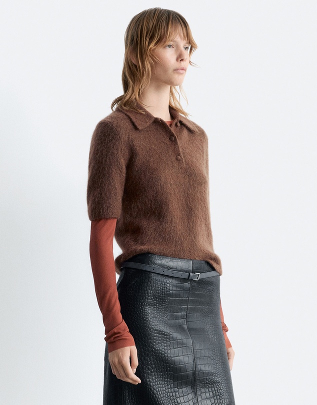 & Other Stories - Brushed Knit Polo T-Shirt
