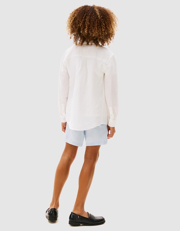 Tommy Hilfiger - Regular Fit Linen Blend Shirt - Teens