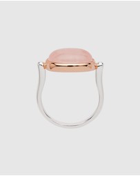 Najo - Fleur Rose Gold Rose Quartz Ring