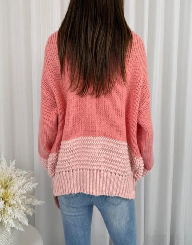 Esther & Co - Sheona Cardigan - Peach Multi