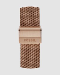 Fossil - Rose Gold-Tone Strap Bar - Ladies