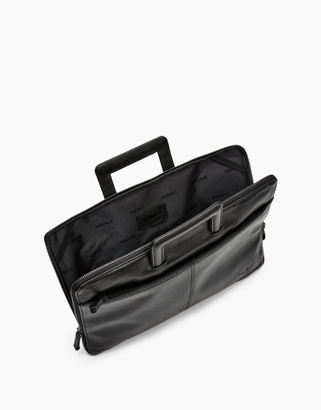 Aquila - Montoro Compact Black Briefcase