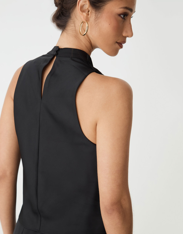 Forcast - Freya Satin Cowl Top