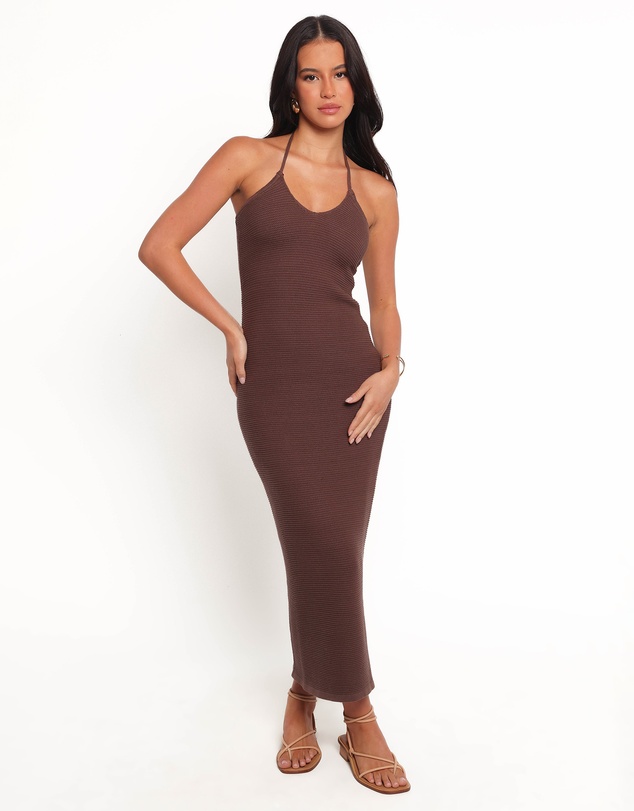 Petal & Pup - Darya Midi Dress - Cocoa