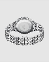 Emporio Armani - Silver Tone Chronograph Watch