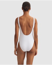 Polo Ralph Lauren - Terry Polo Bear Print High Leg Swimsuit