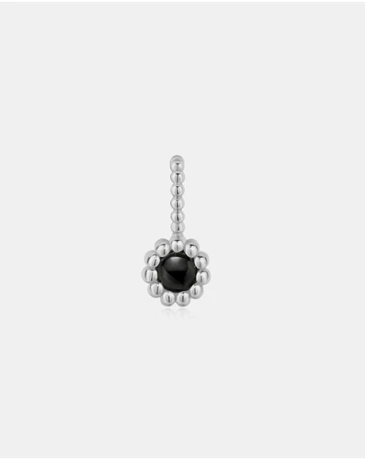 Ania Haie - Silver Black Onyx and Mother of Pearl Charm