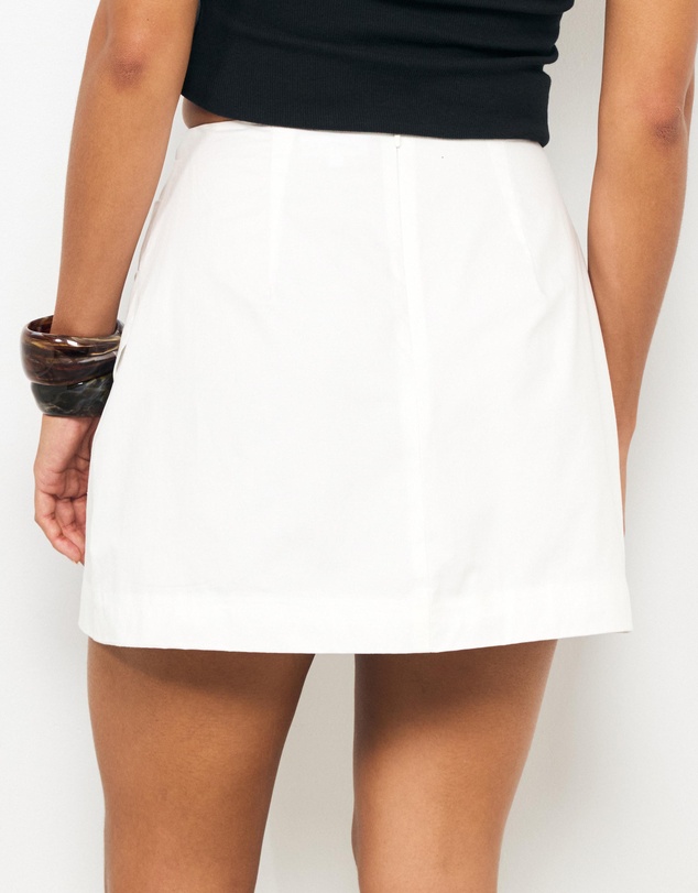AERE - Kiki Poplin Wrap Mini Skirt