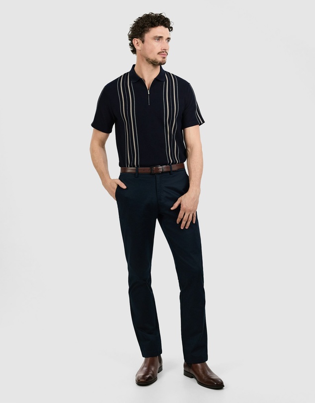 Tarocash - Javier Stripe Zip Polo