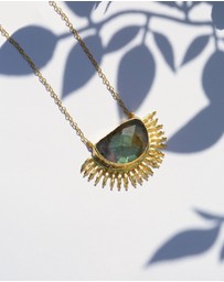 Ottoman Hands - Sunrise Labradorite Pendant Necklace