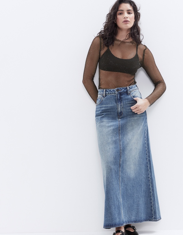 UNISON - Metallic Mesh Top