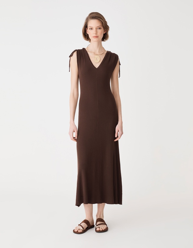 Forcast - Briony Lyocell Rib Knit Dress