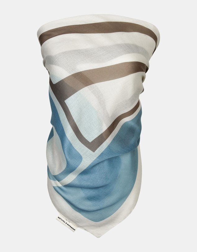 Morgan & Taylor - Aquata Large Scarf in Blue