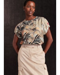 NEXT - Gathered Short Sleeve Textured Boxy T-Shirt