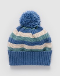 Purebaby - Striped Beanie -Kids-Babies