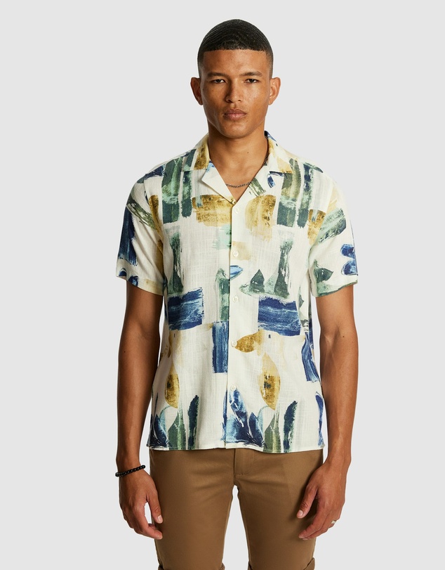 yd. - Eden Linen Blend Shirt