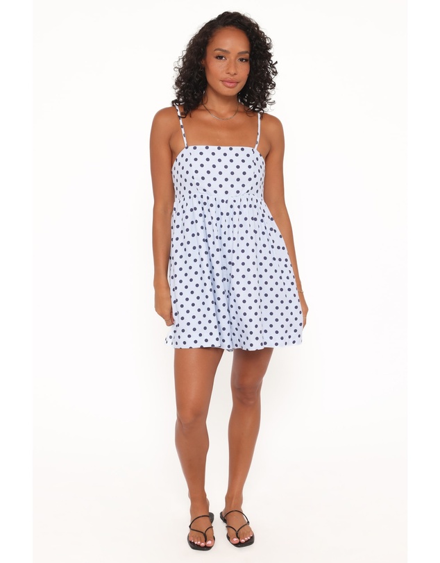 Petal & Pup - Quinley Playsuit - Blue Polka Dot