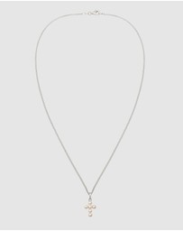 Elli Jewelry - Necklace Cross Pearl Communion 925 Sterling Silver